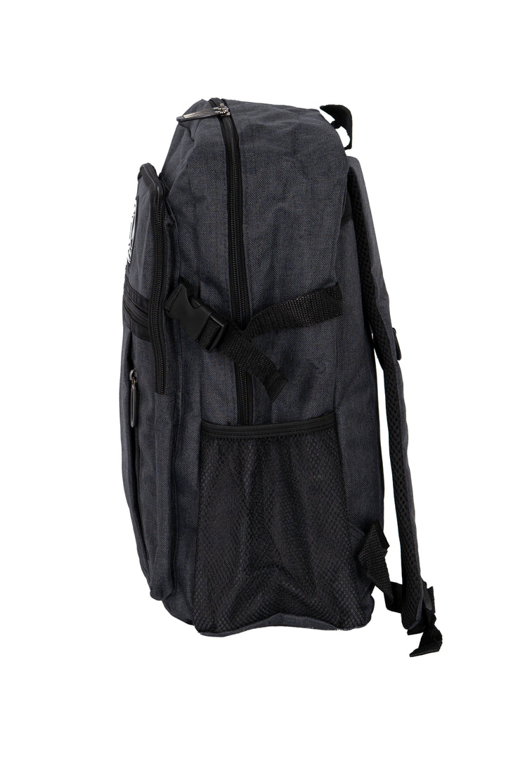 Zaino multitasche Bordlite con doppio scomparto, tasche con zip e porta borraccia