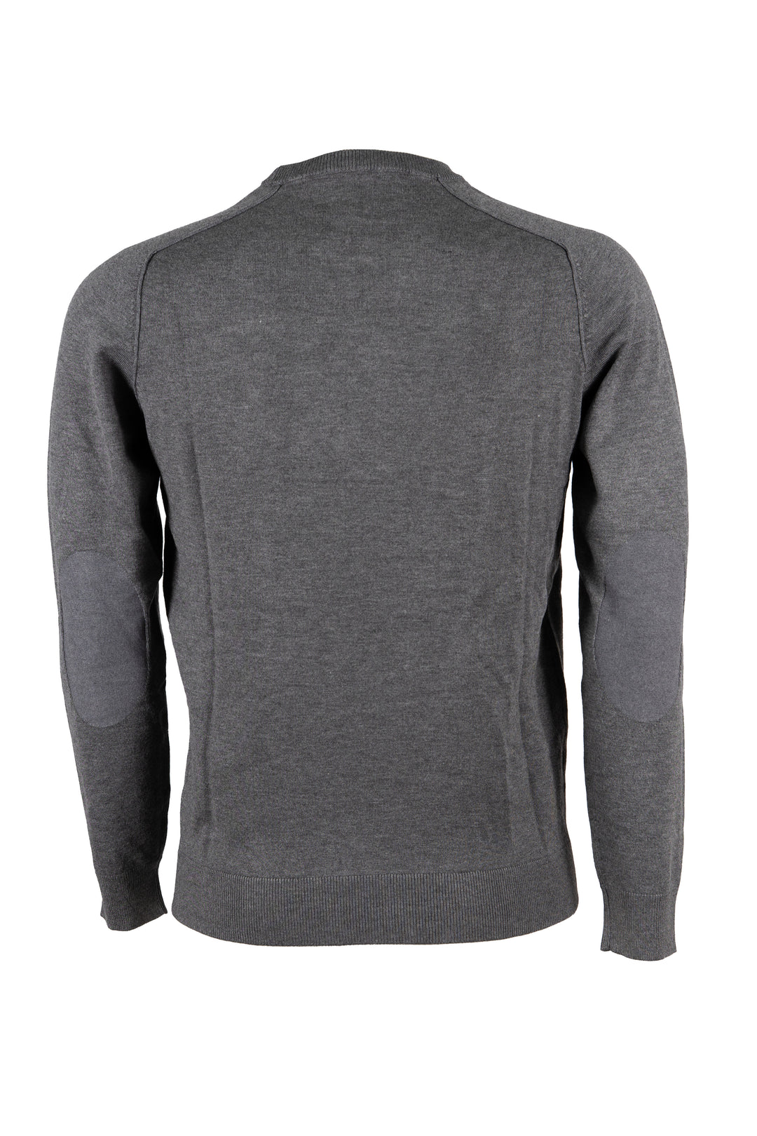 Pullover uomo Coveri Collection con girocollo e toppe ai gomiti in maglia vanisé