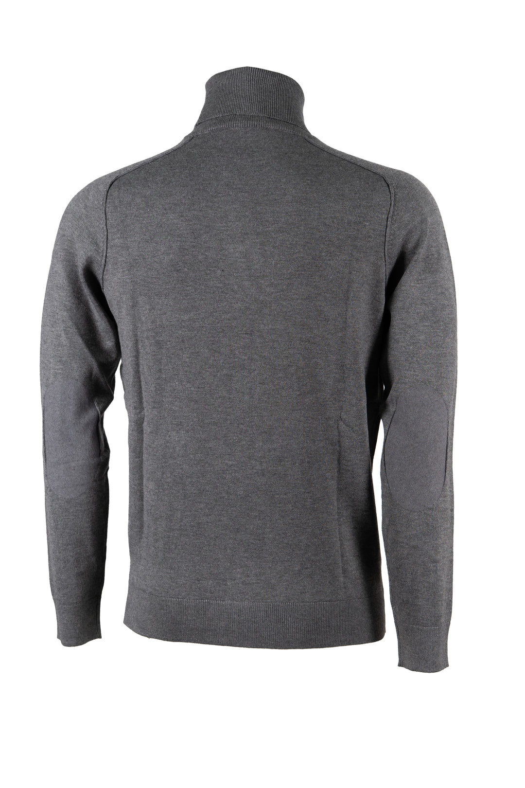 Dolcevita uomo Coveri Collection con girocollo e toppe ai gomiti in maglia vanisé