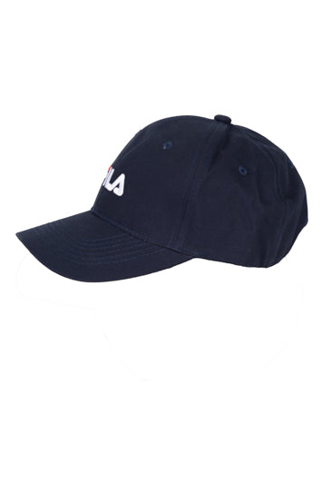 Cappellino unisex con visiera Fila blu con logo ricamato