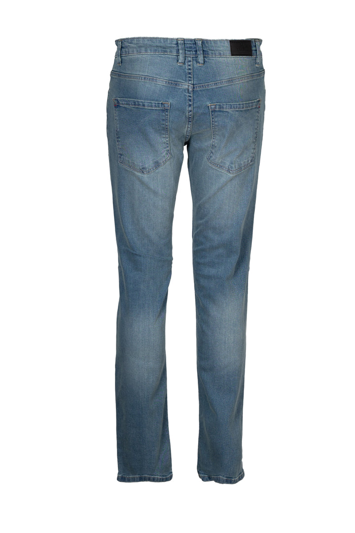 Jeans 5 tasche guru in denim elasticizzato