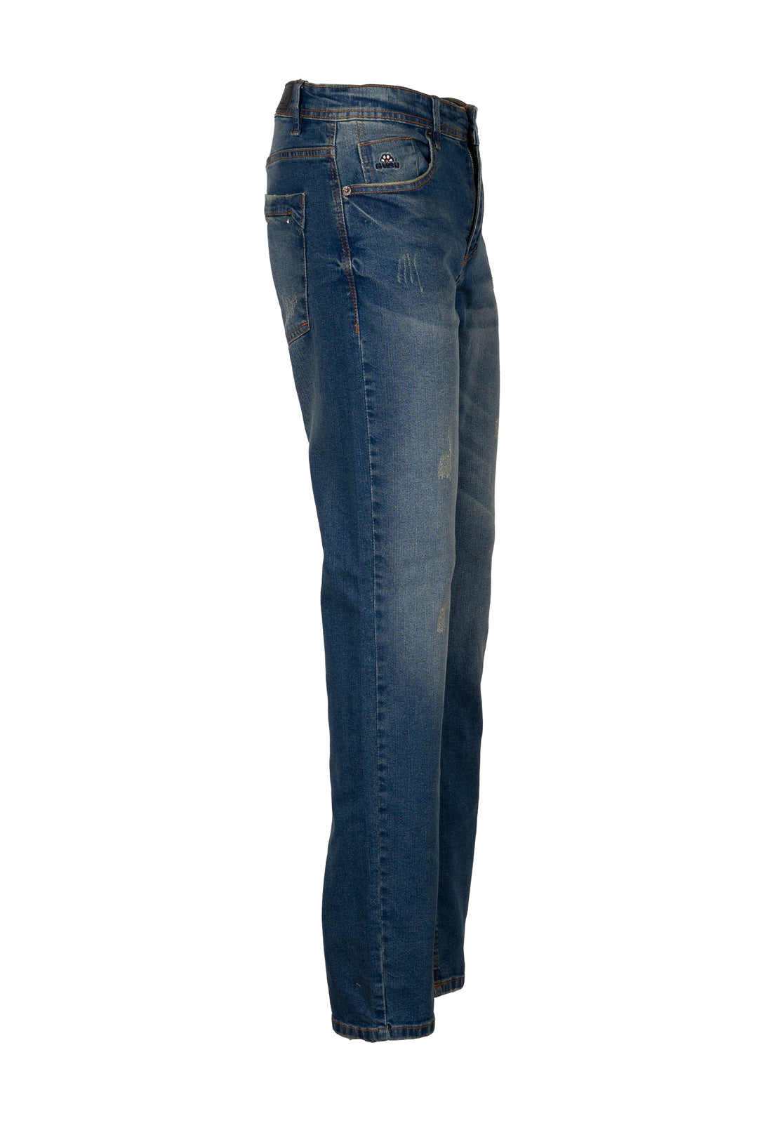 Jeans 5 tasche guru in denim elasticizzato