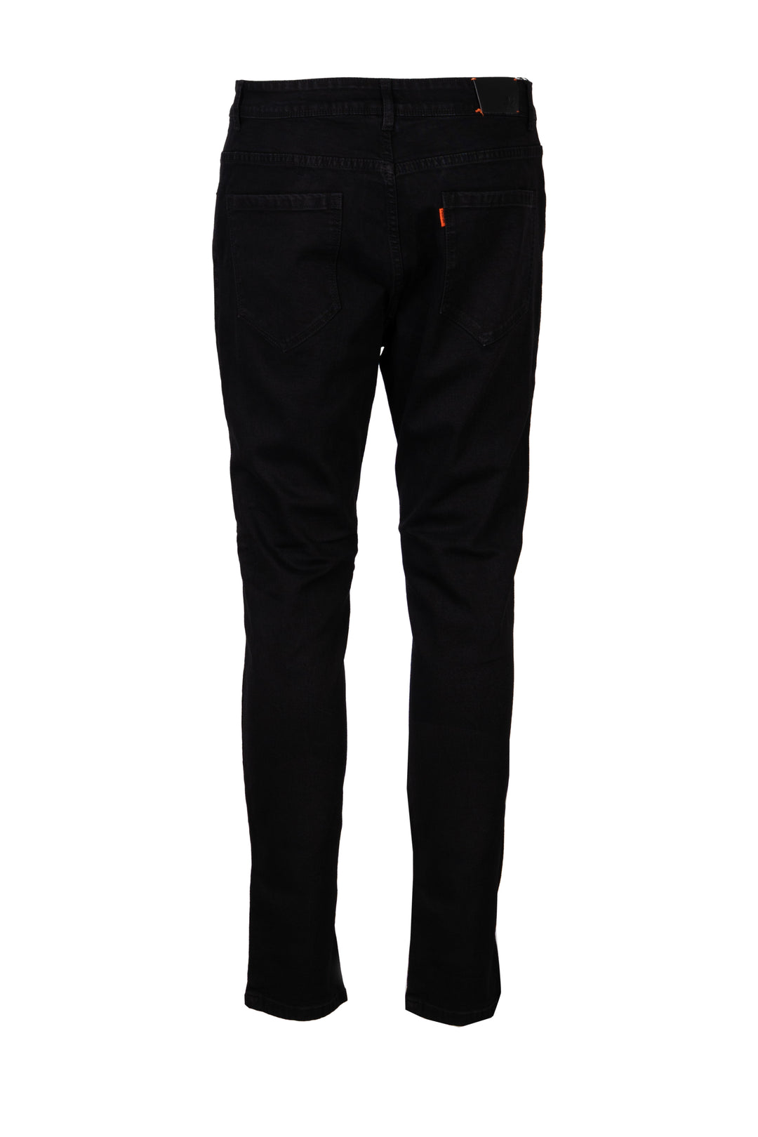Jeans nero Guru uomo 5 tasche elasticizzato con vestibilità slim fit