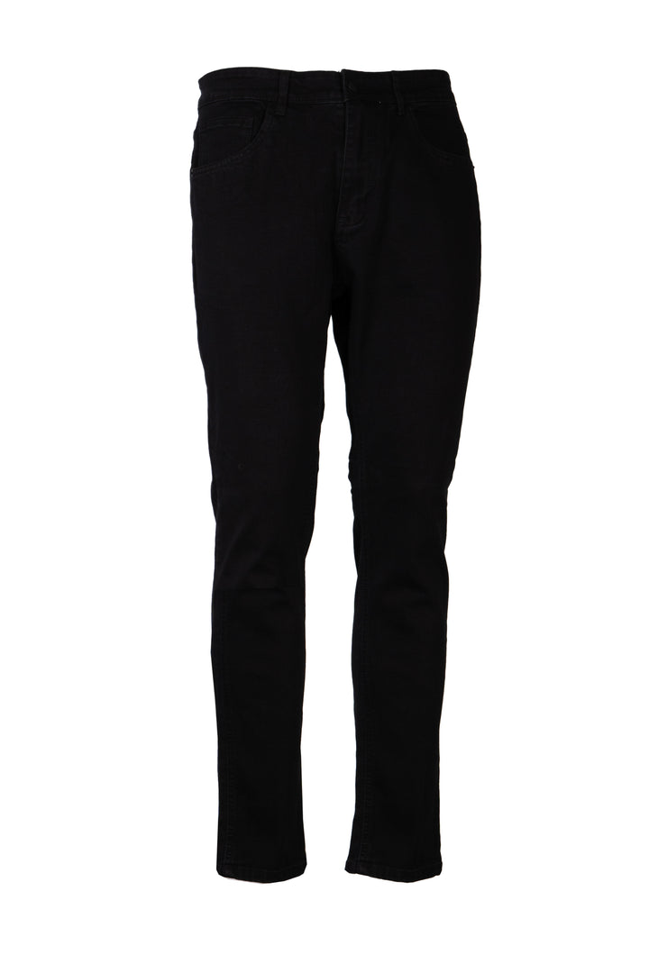 Jeans nero Guru uomo 5 tasche elasticizzato con vestibilità slim fit