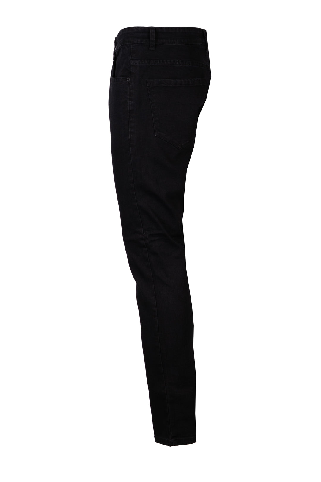Jeans nero Guru uomo 5 tasche elasticizzato con vestibilità slim fit