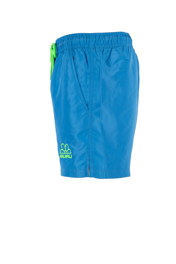 Boxer mare Guru in colori fluo con ricamo e laccetti in contrasto
