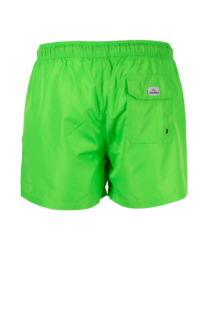 Boxer mare Guru in colori fluo con ricamo e laccetti in contrasto