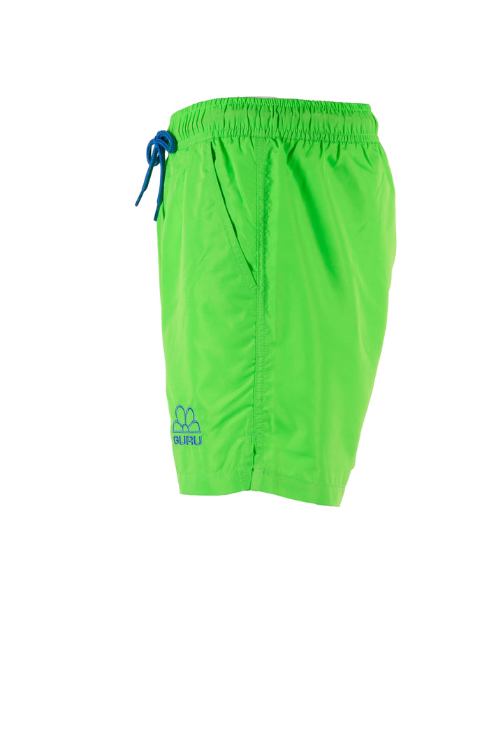 Boxer mare Guru in colori fluo con ricamo e laccetti in contrasto