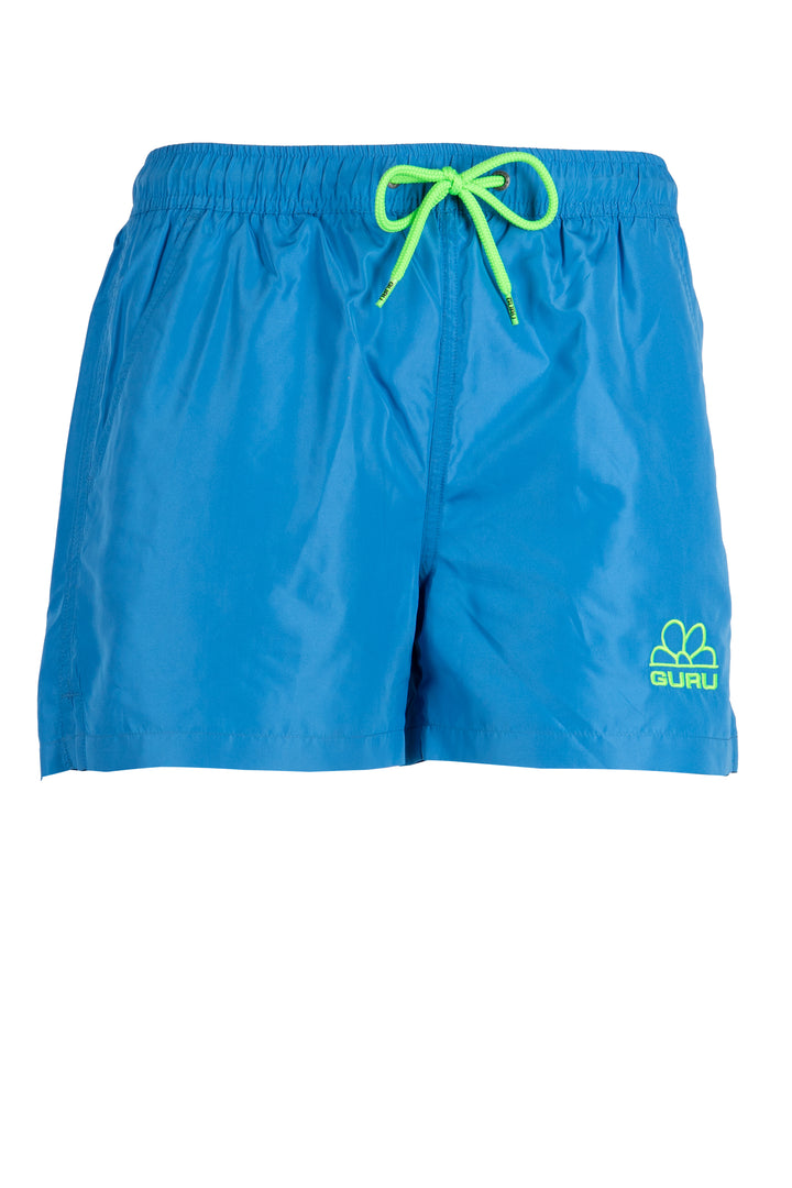 Boxer mare Guru in colori fluo con ricamo e laccetti in contrasto