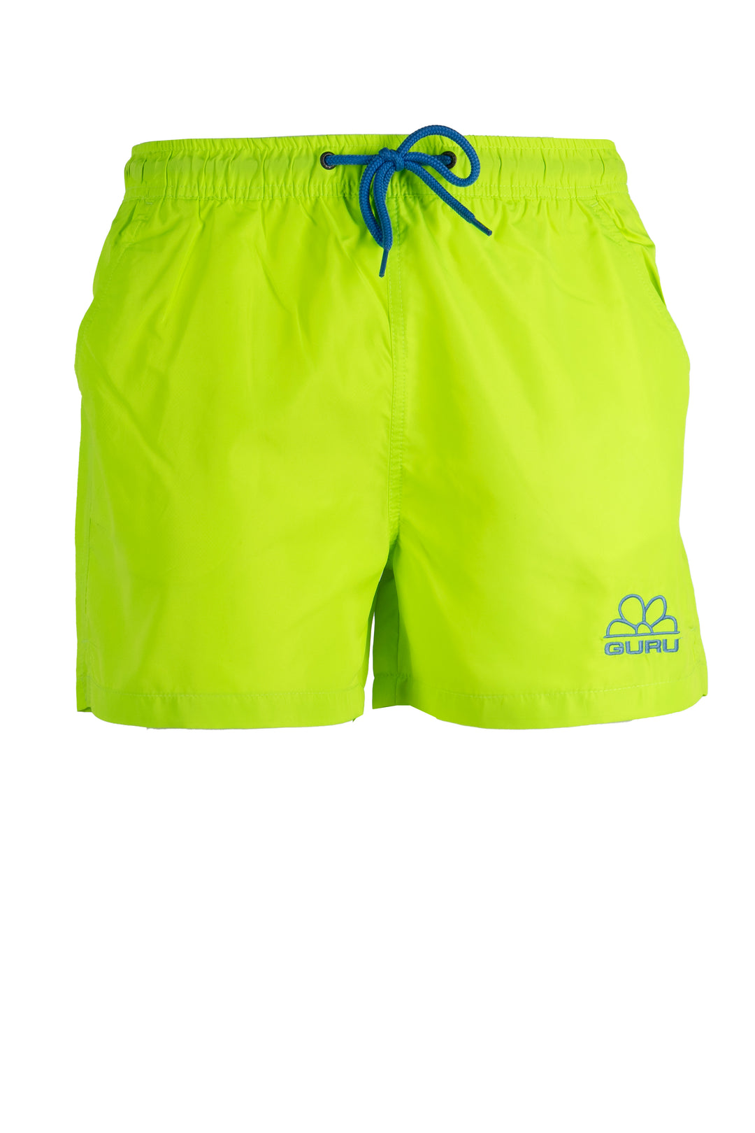 Boxer mare Guru in colori fluo con ricamo e laccetti in contrasto