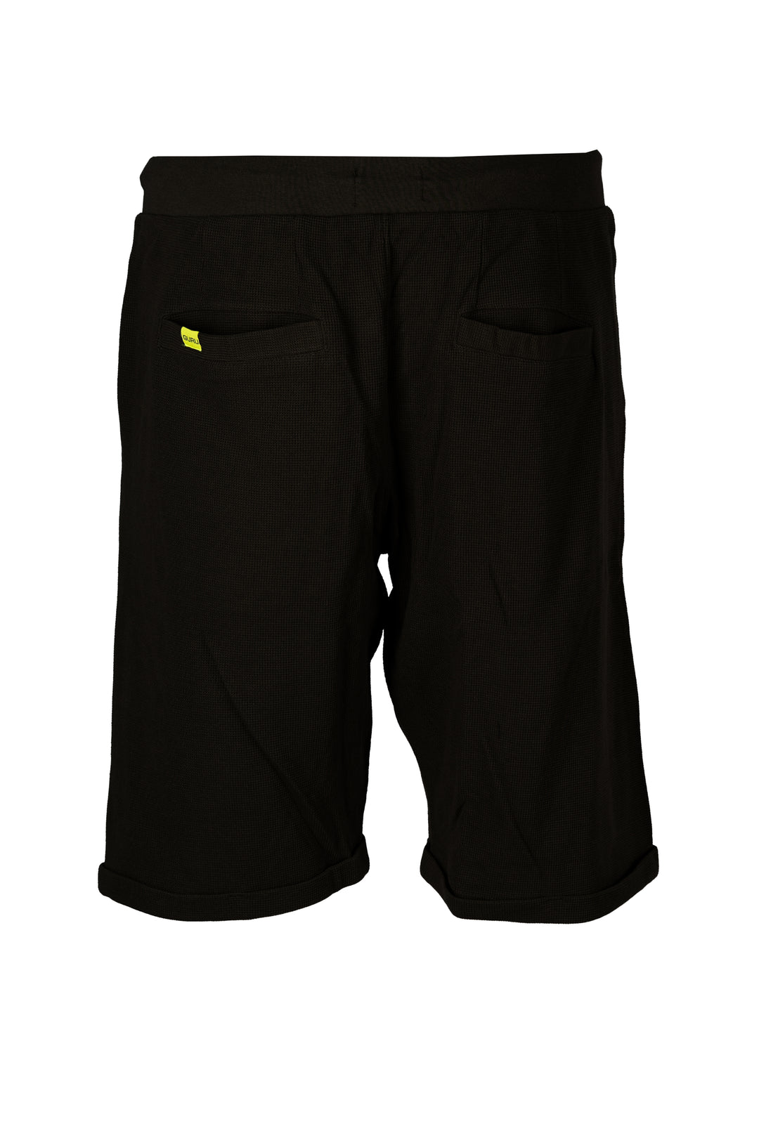 Bermuda uomo guru in cotone waffle texture con coulisse e logo sulla coscia