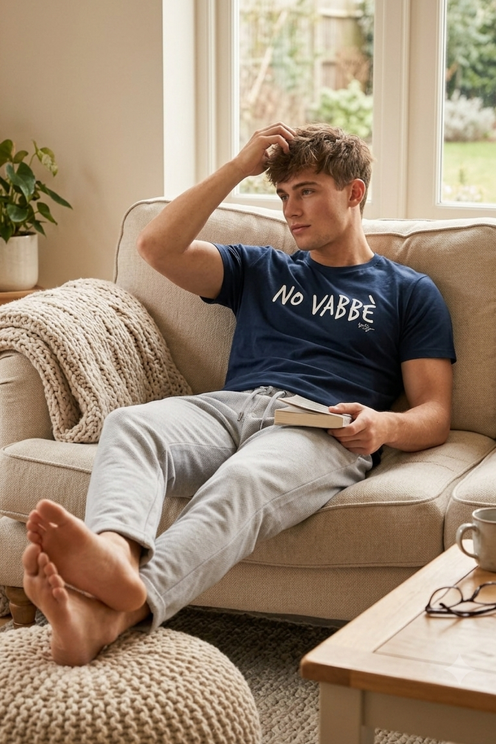 Completo Uomo Casual Jogger e T-shirt in Cotone