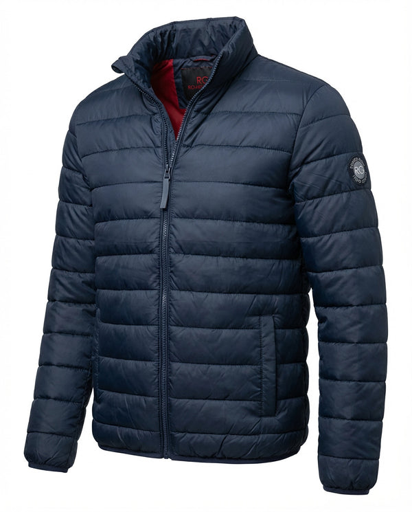 Giubbino uomo Romeo Gigli imbottito 110 gr richiudibile in sacca colore blu