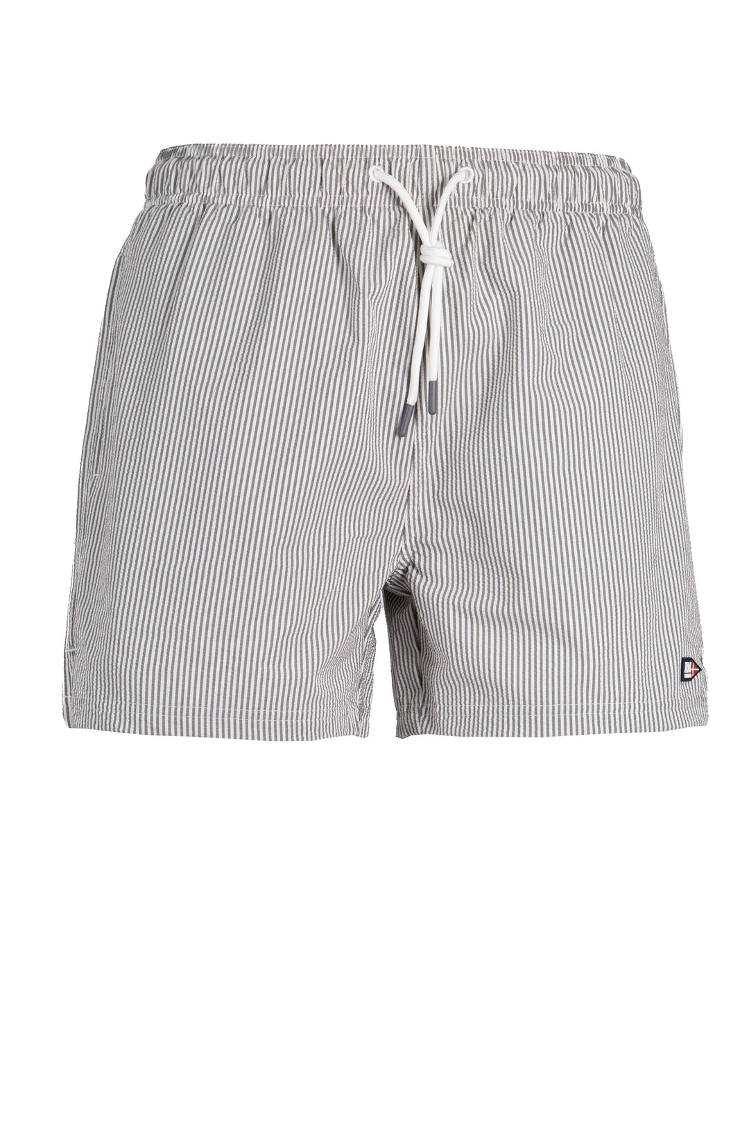 Boxer da mare in tessuto seersucker con coulisse