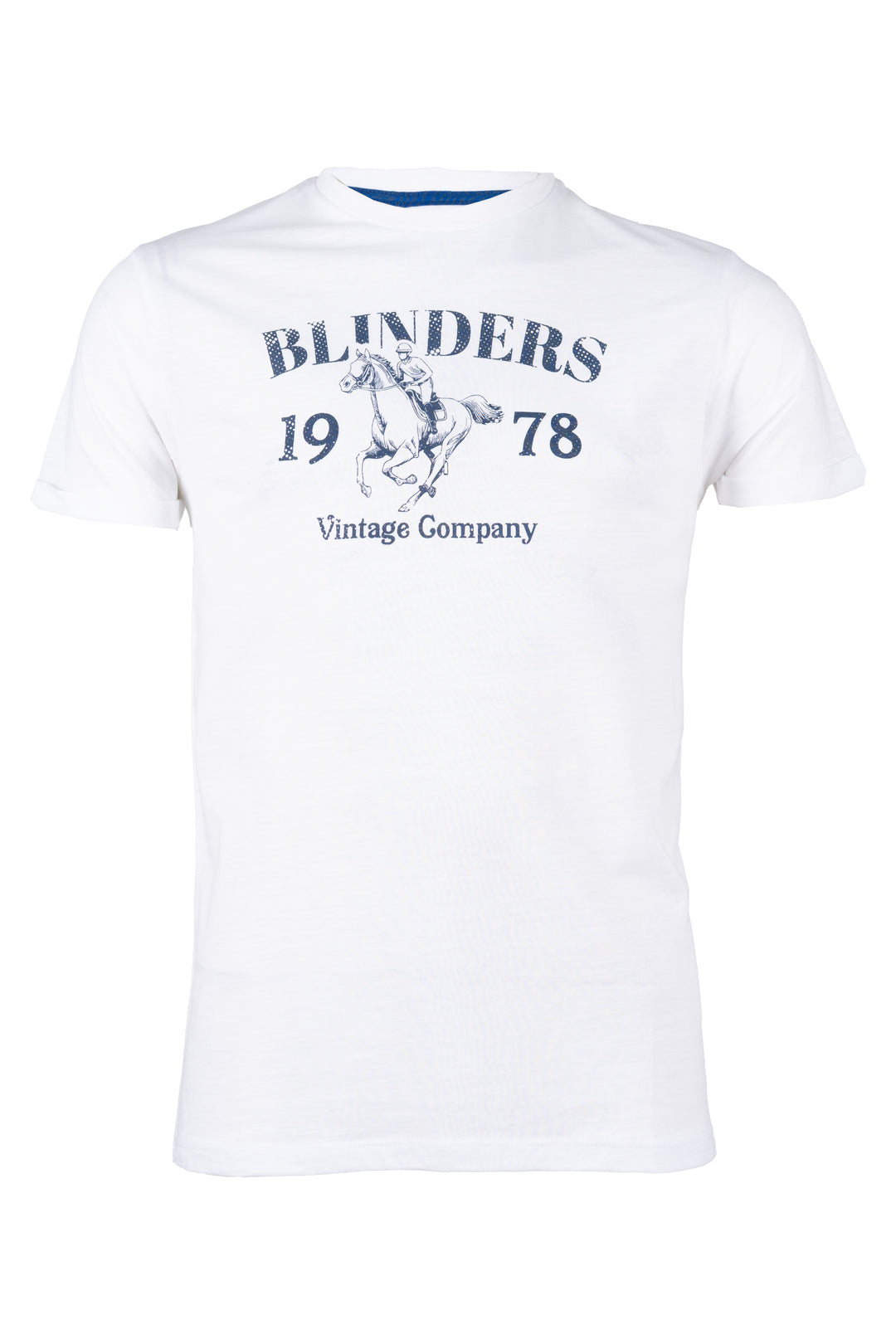 T-shirt girocollo manica corta in cotone slub con grande stampa sul petto