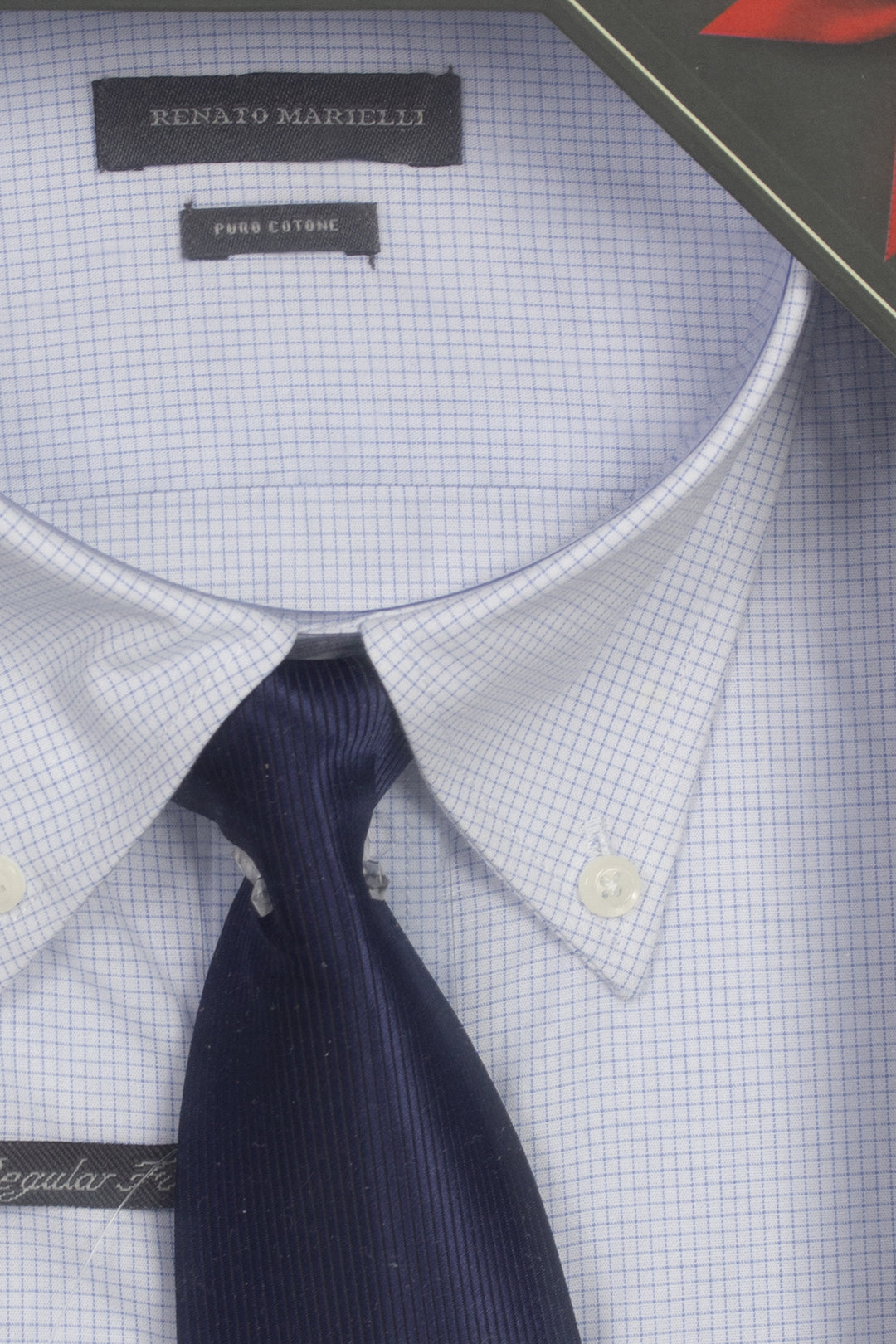 Camicia classica button down in scatola regalo con cravatta