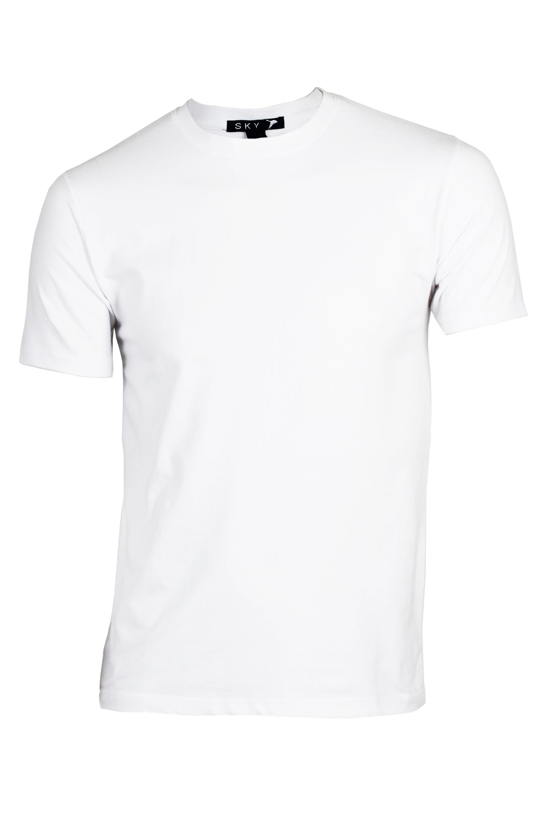 T-shirt uomo girocollo tinta unita in cotone elasticizzato