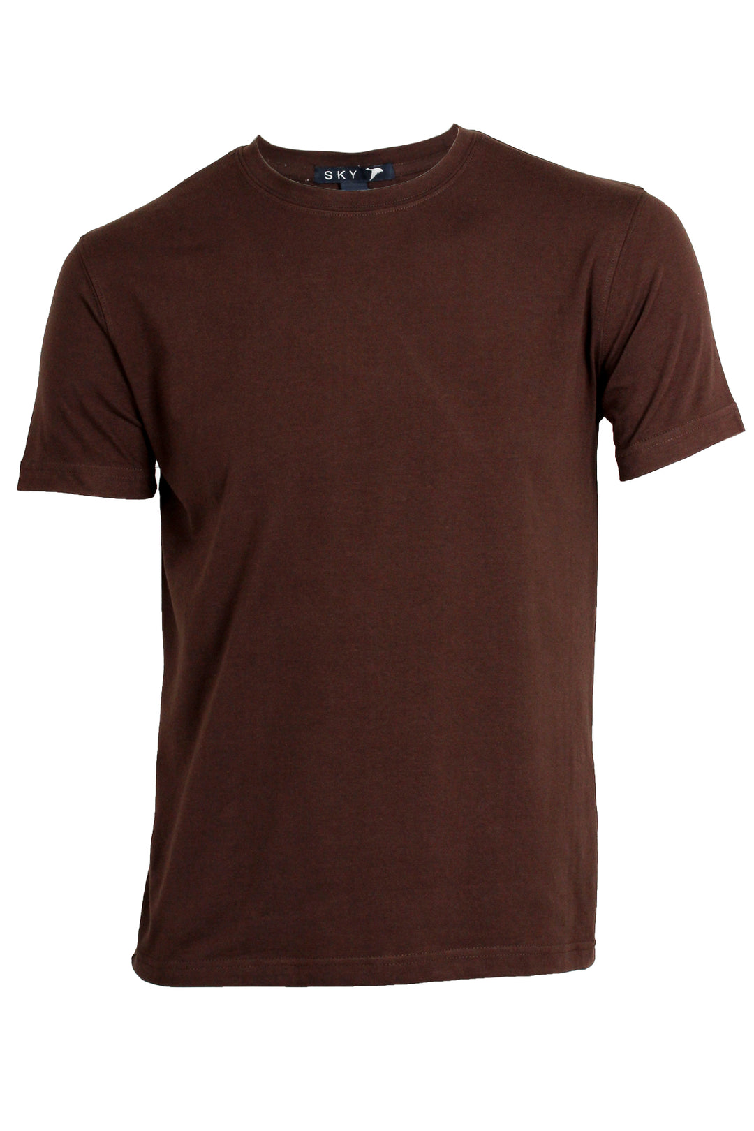 T-shirt uomo girocollo tinta unita in cotone elasticizzato