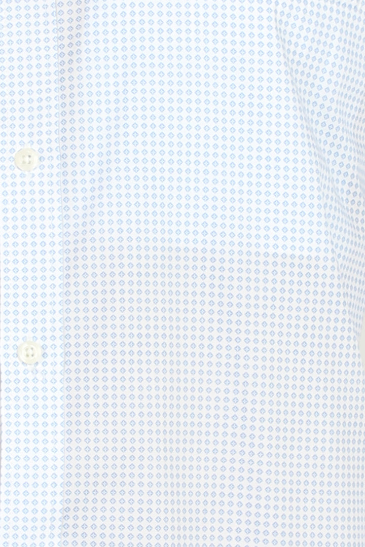 Camicia coreana uomo con microfantasia a contrasto