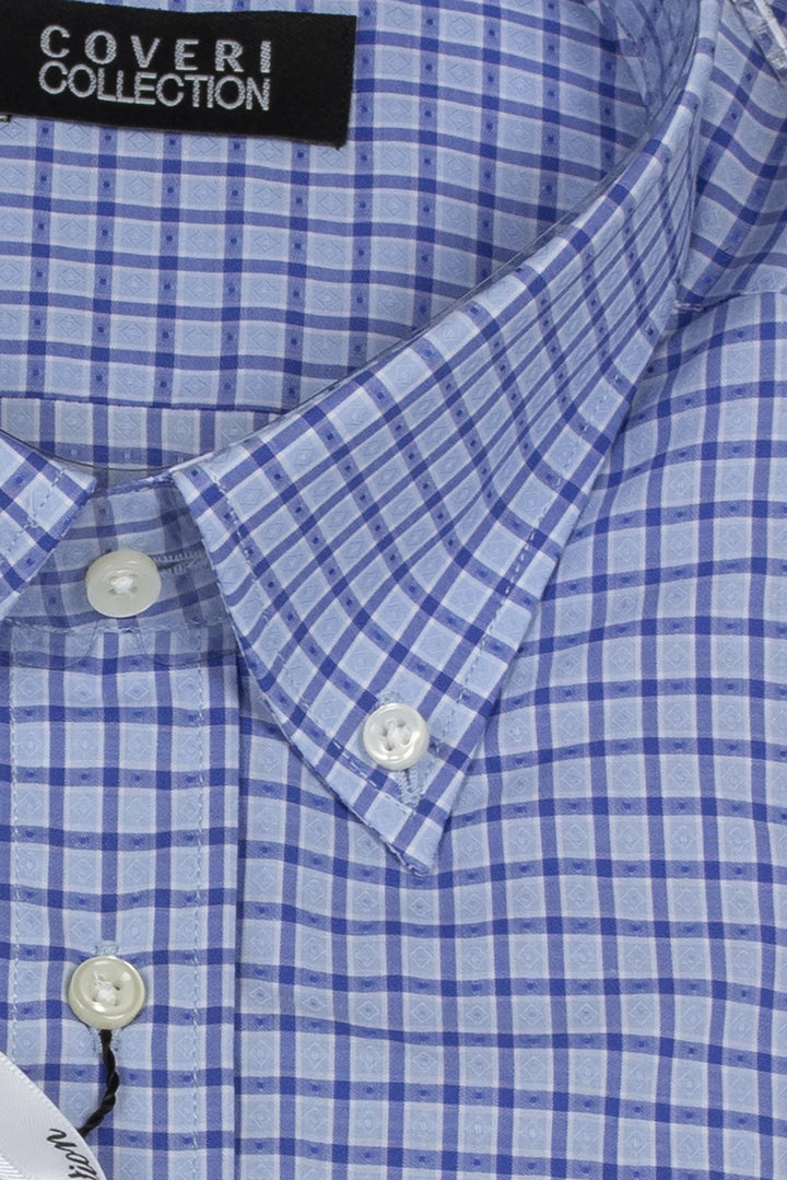 Camicia button down quadri grandi Made in Albania