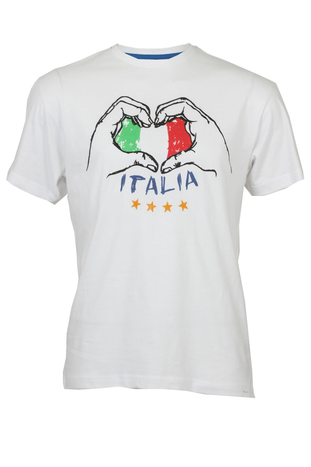 T-Shirt uomo stampa Italia cuore