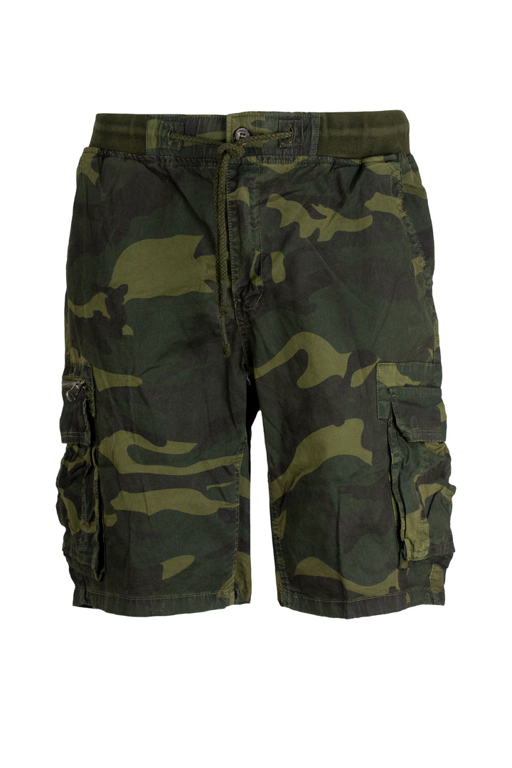 Bermuda cargo camouflage con coulisse