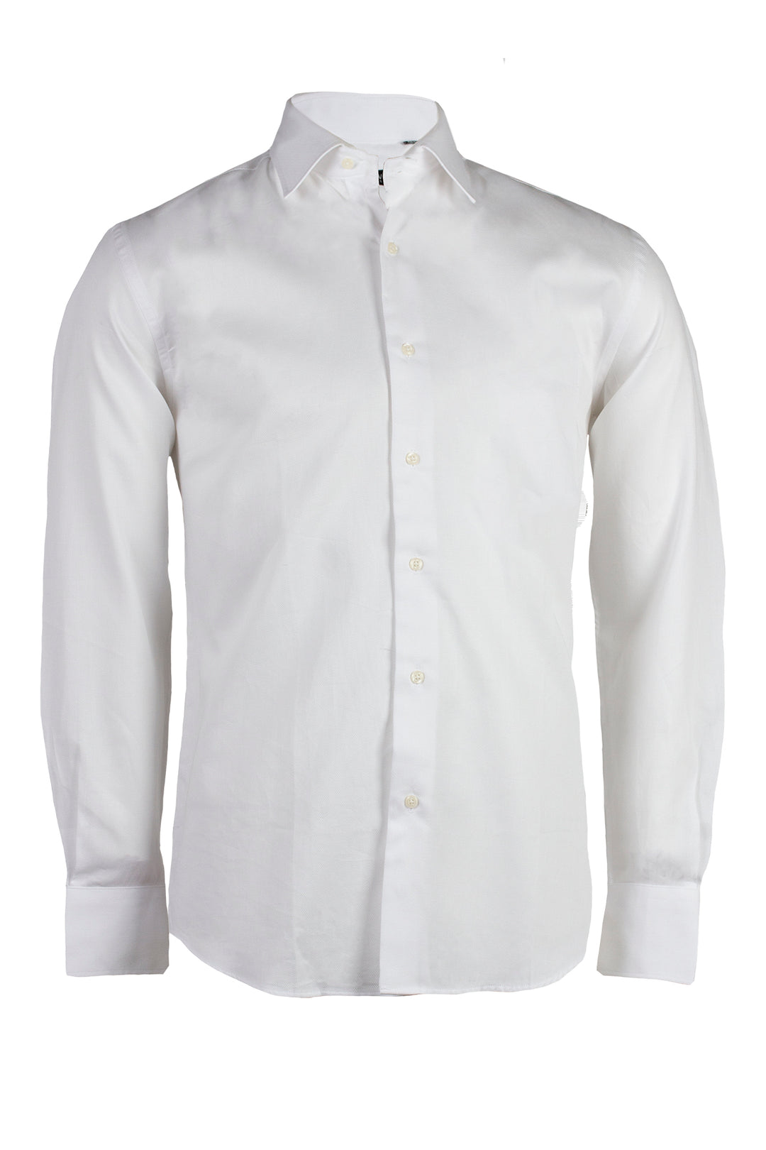Camicia uomo in tessuto operato collo classico