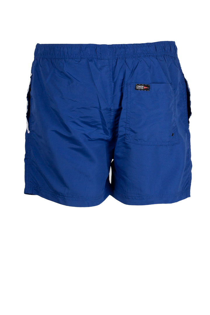 Shorts mare uomo tinta unita con coulisse