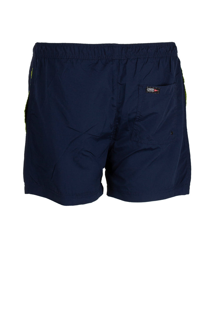 Shorts mare uomo tinta unita con coulisse