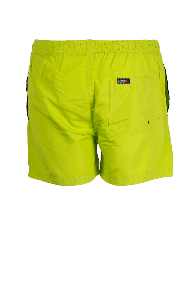 Shorts mare uomo tinta unita con coulisse