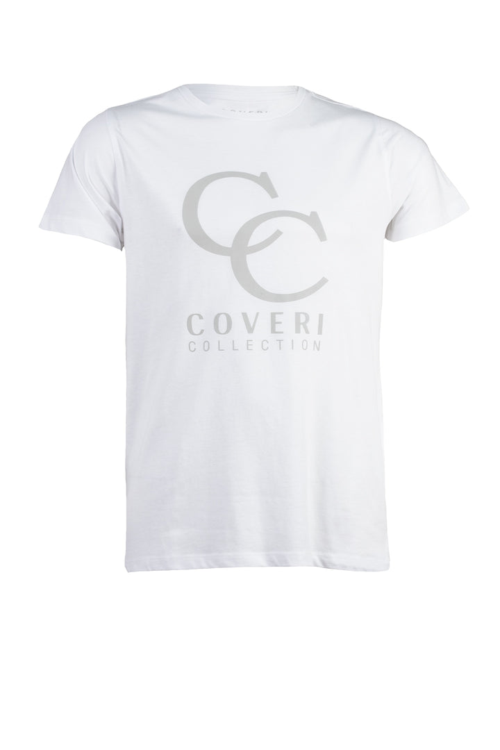 T-shirt uomo in cotone con maxi stampa Coveri Collection