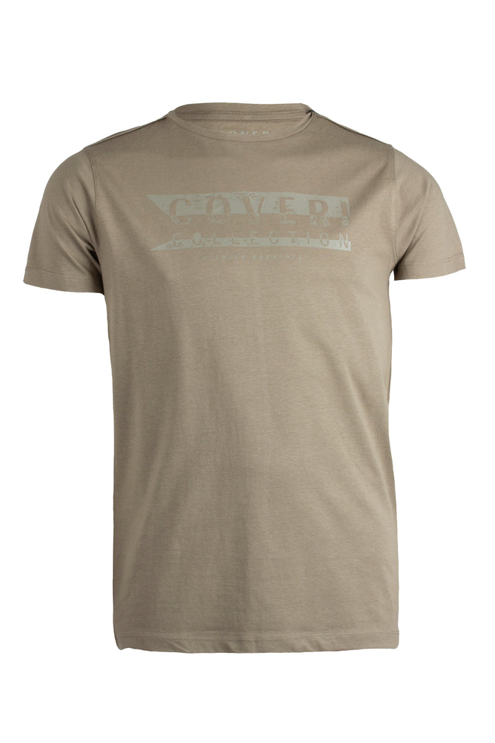 T-shirt da uomo in cotone con maxi stampa Coveri Collection