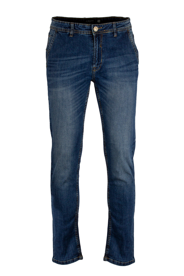 Jeans modello chino Coveri Collection dark wash colore blu