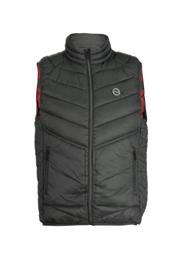 Gilet piumino 100gr trapuntato colore verde
