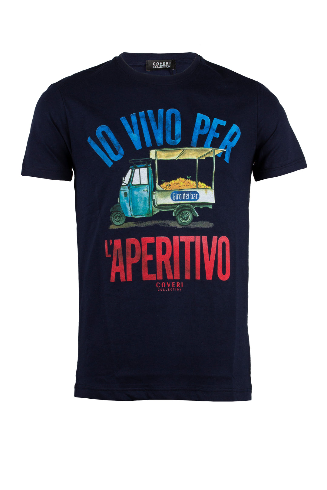 T-shirt girocollo uomo in cotone made in Italy