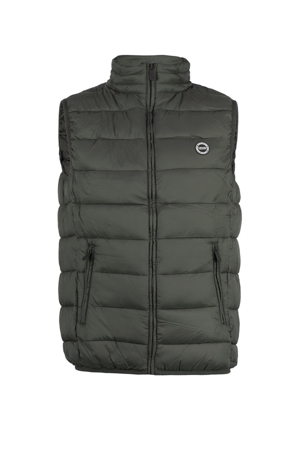 Piumino smanicato uomo 100gr Coveri: leggerezza e stile colore verde militare