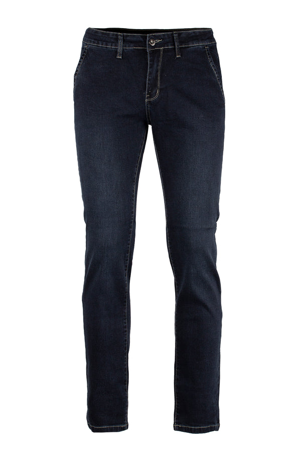 Jeans uomo modello chino colore blu scuro