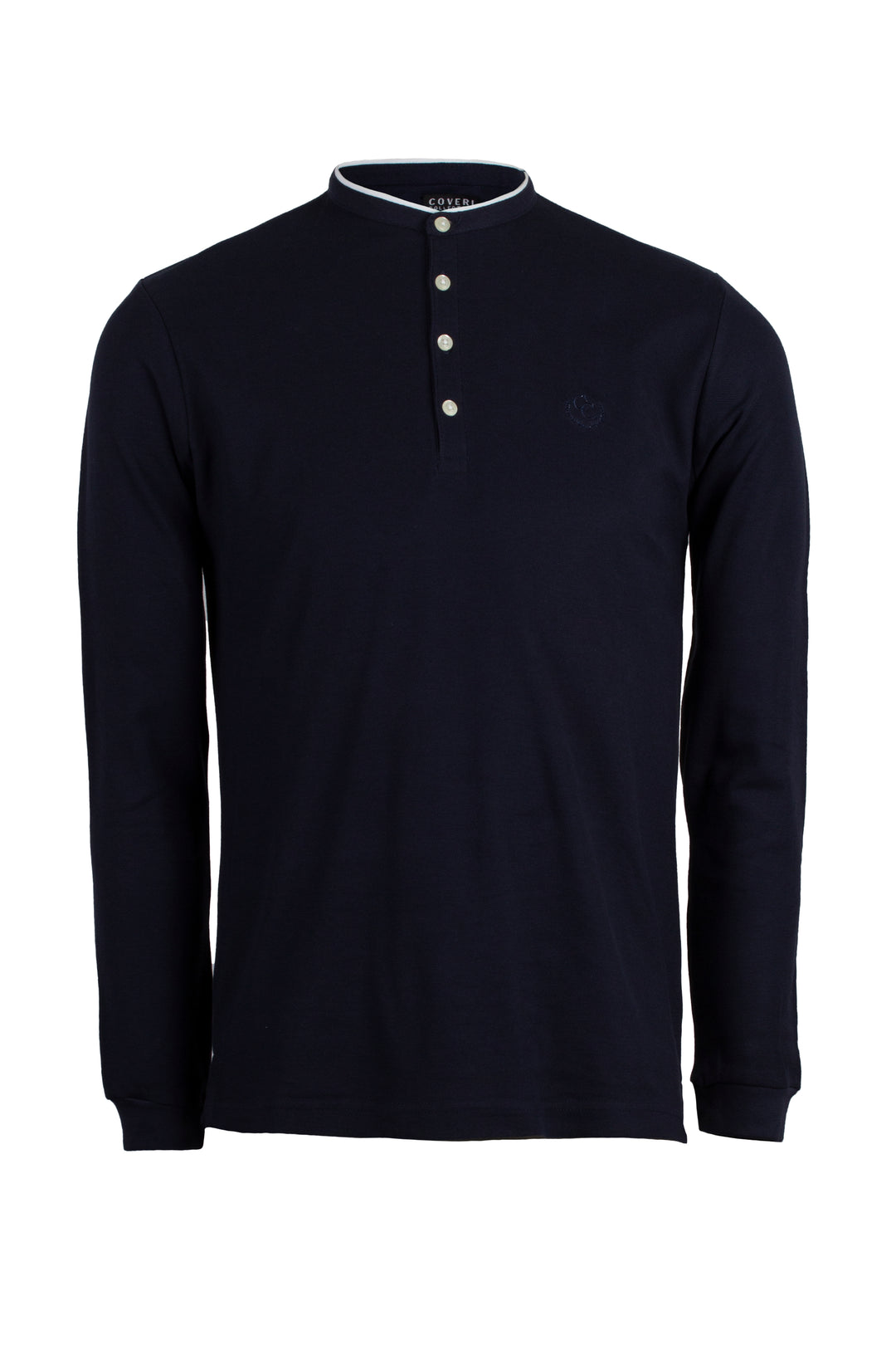 Maglietta Polo Coreana Maniche Lunghe Polo Coreana Manica Lunga In