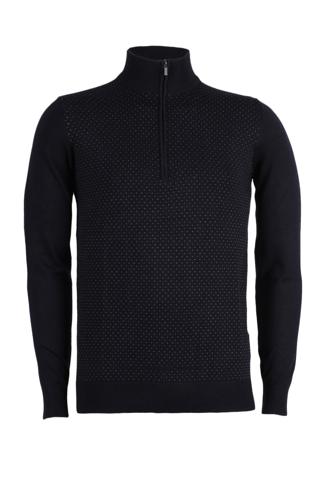 Pullover pois mezza zip