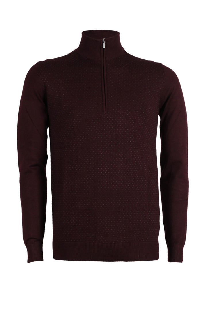 Pullover pois mezza zip