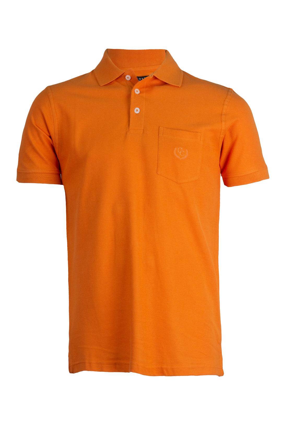 Polo in cotone piquet manica corta con taschino sul petto