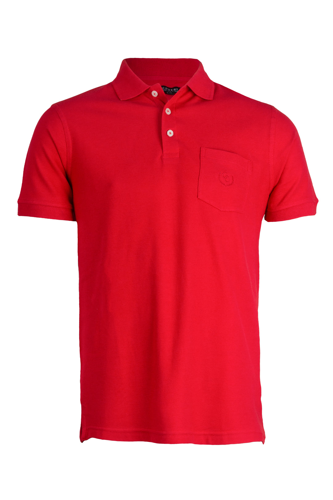 Polo in cotone piquet manica corta con taschino sul petto