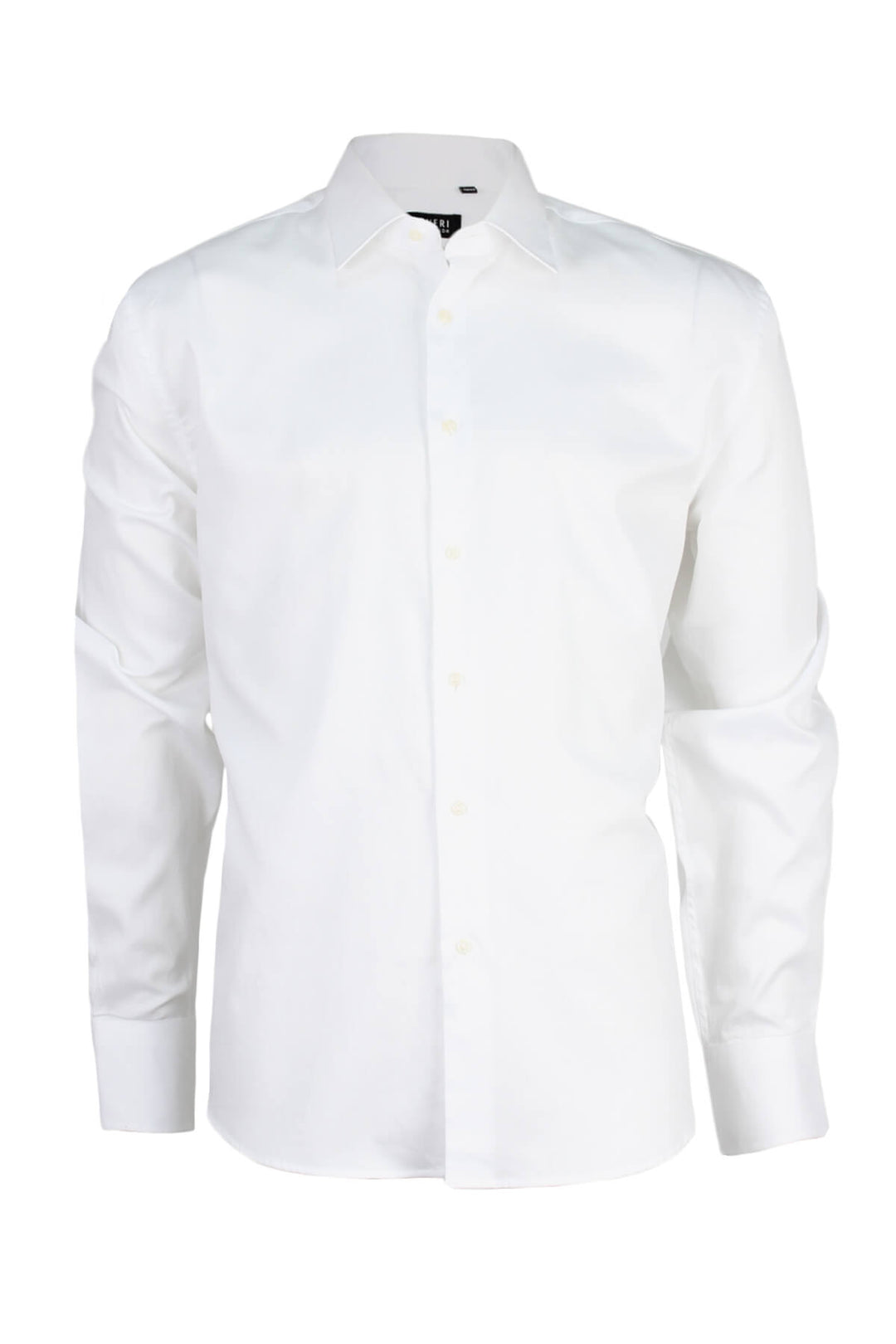 Camicia bianca uomo in cotone operato spigato