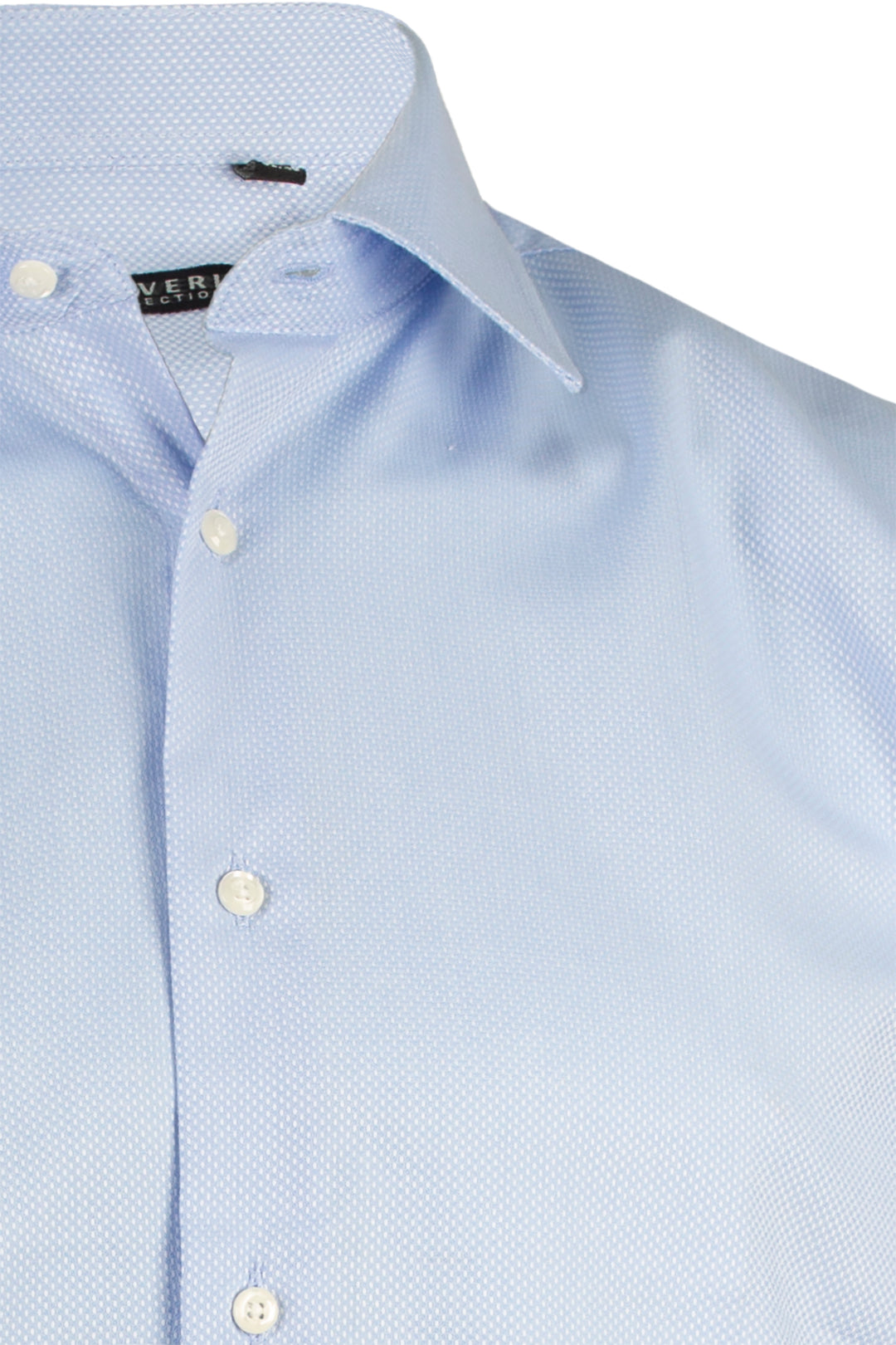Camicia uomo in tessuto operato collo classico