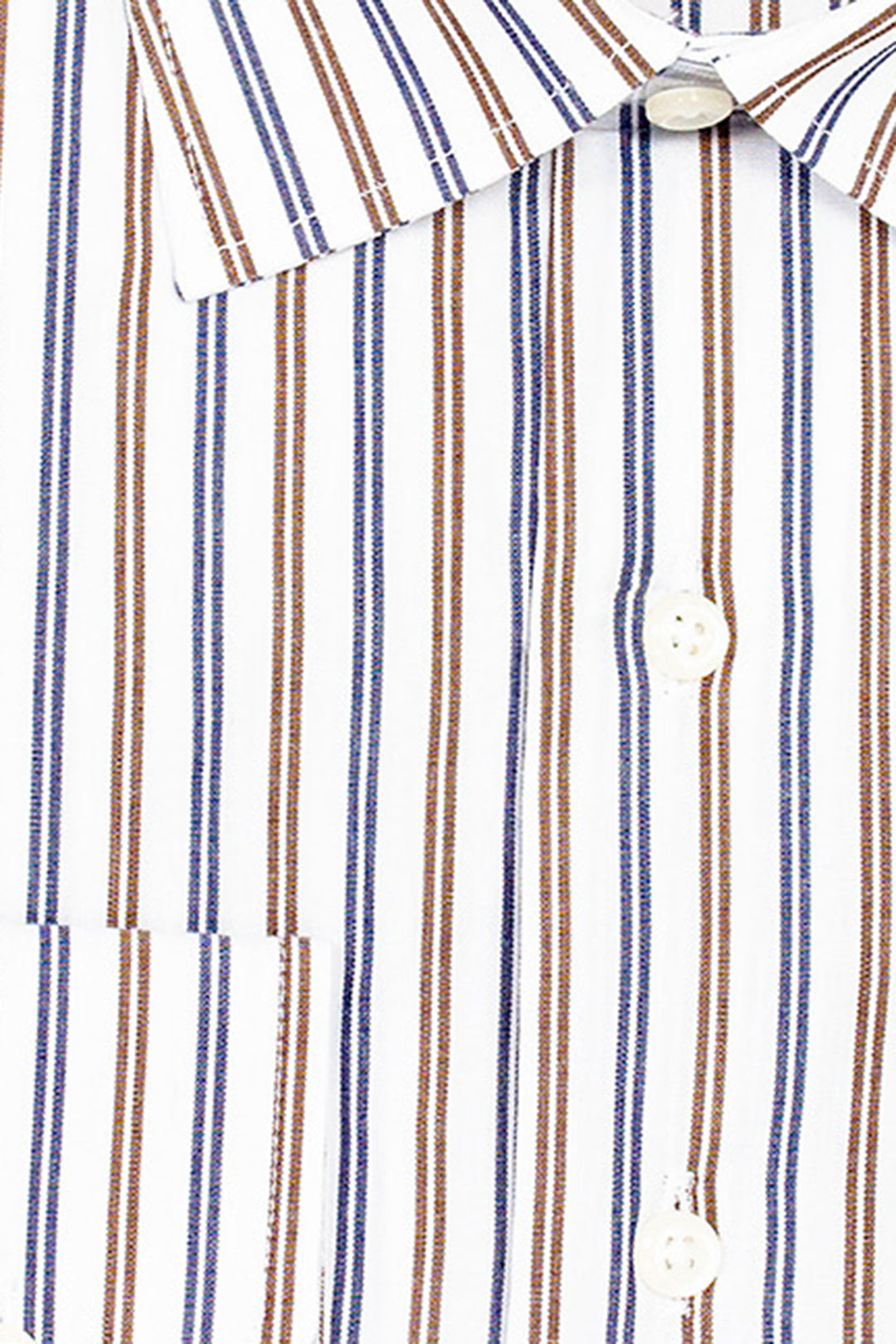 Camicia classica a righe in puro cotone con collo classico