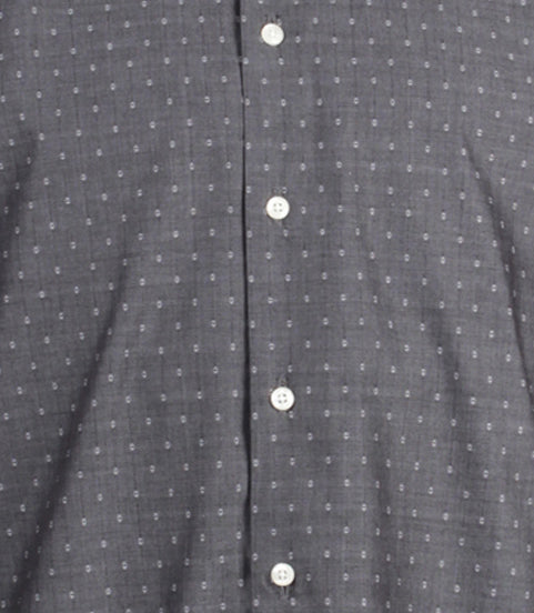 Camicia da uomo con collo francese e micro fantasia