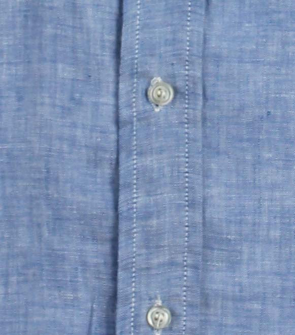 Camicia 100% lino con taschini button down
