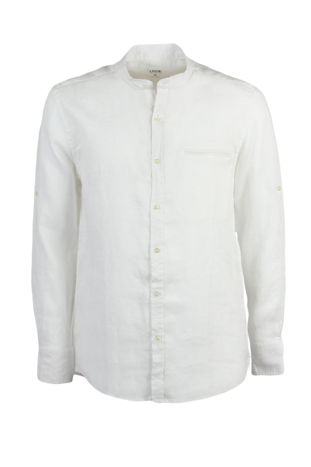 Camicia di lino Uomo taglia Comoda con collo coreano