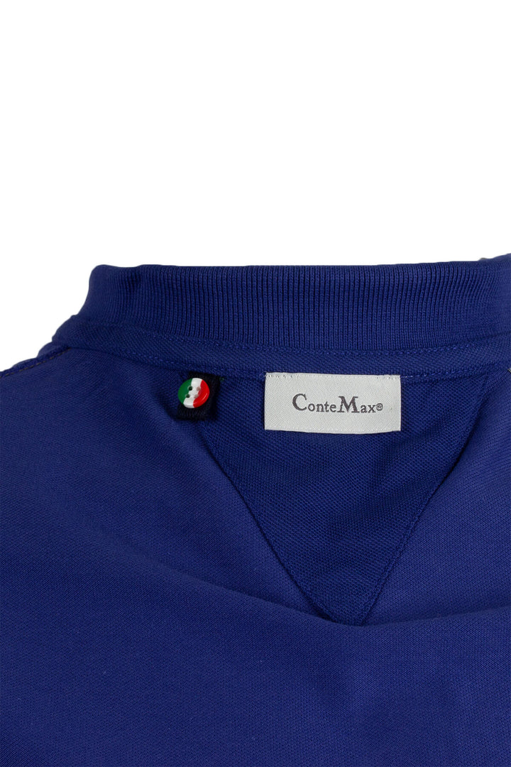 Polo uomo made in Italy in cotone piquet con contrasto