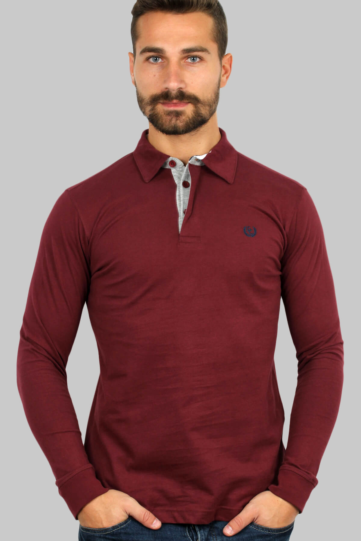 Polo uomo manica lunga lana Clearance